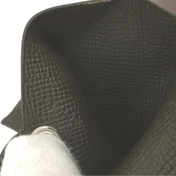 ❌SOLD❌ Hermes Dark Brown Epsom Leather Calvi Card Case - Picture 6 of 6